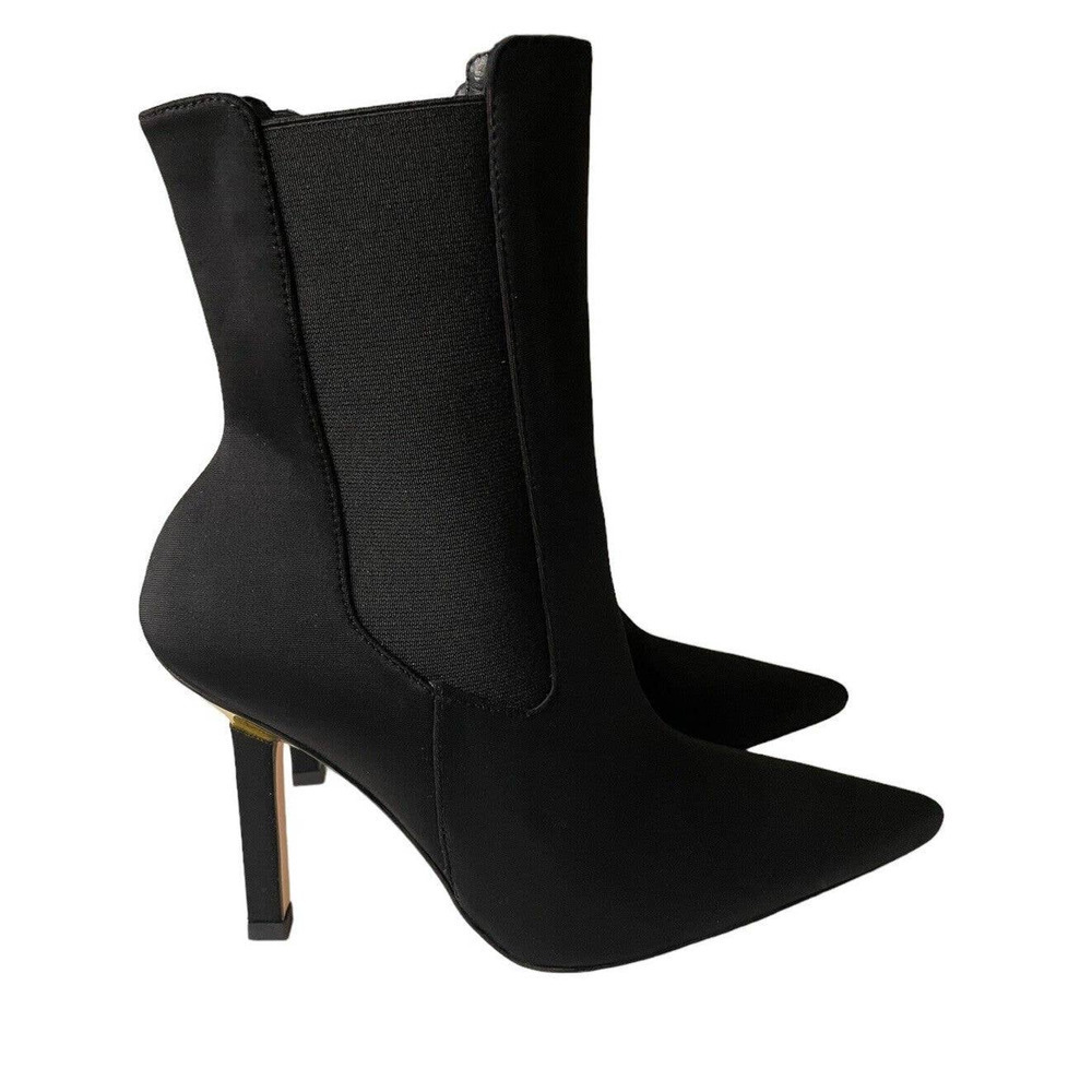 Good American NEW High Kickstand Black Neoprene Booties Size 5.5